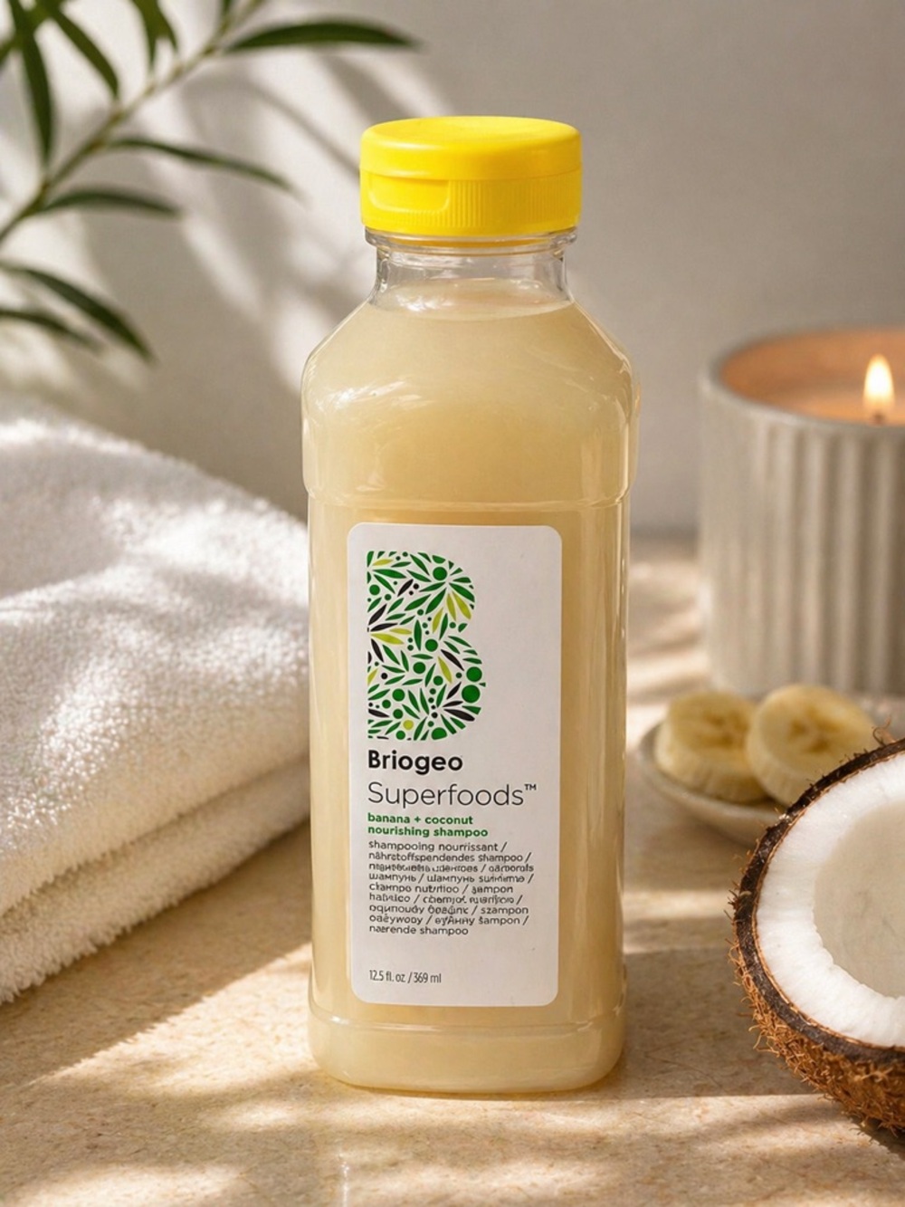 Briogeo Superfoods Banana + Coconut Nourishing Shampoo Brand New 12.5 oz